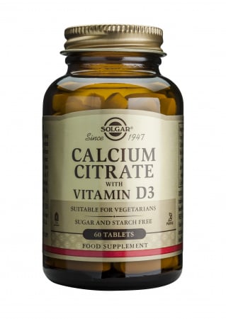 Suplimente alimentare - CALCIUM CITRATE 250MG CU D3 60 TABLETE
