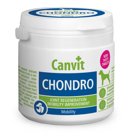 Îngrijire și Suplimente Animale - Canvit Chondro Supliment Articulații Câini <25kg | Glucozamină, Condroitină și Colagen 100g