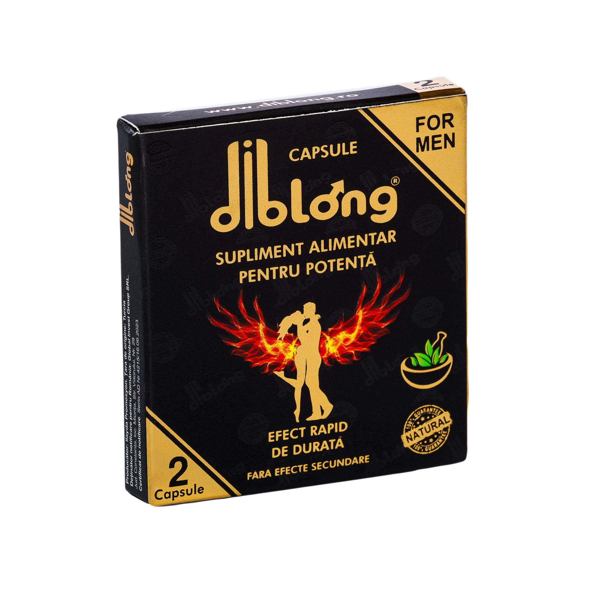 Viata sexuala - Capsule premium DIBLONG, pentru potenta, erectie, impotriva ejacularii, 100% natural, efect rapid si de lunga durata, 1 cutie x 2 buc
