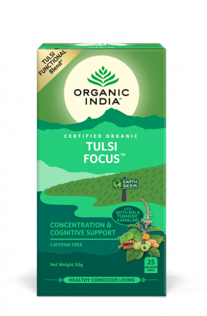 Cautare dupa forma farmaceutica - Ceai Tulsi Focus, Amestec Adaptogen pentru Concentrare si Sprijin Cognitiv, 25 plicuri