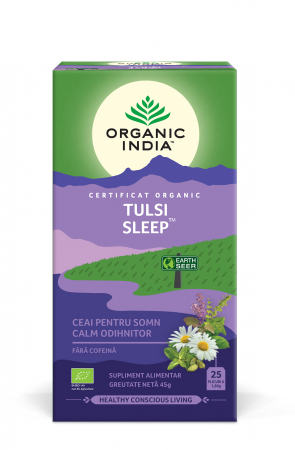 Cautare dupa forma farmaceutica - Ceai Tulsi Sleep cu Plante Relaxante, Reconfortante | Somn Calm, Odihnitor, plicuri