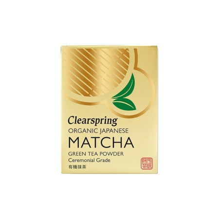 Energie & oboseală - Ceai Verde Matcha Eco Clearspring, 30 g – Matcha Ceremonial Japonez Ecologic