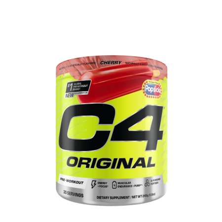 Suplimente alimentare - Cellucor C4 Original Pre-workout Cherry Popsicle, Formula Pre-antrenament Cu Aroma De Cirese, 249 G