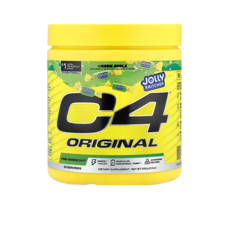 Suplimente alimentare - Cellucor C4 Original Pre-workout Jolly Rancher Green Apple, Formula Pre-workout Cu Aroma De Mar Verde, 174 G