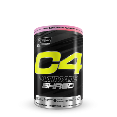 Suplimente alimentare - Cellucor C4 Ultimate Shred Pre-workout, Formula Avansata Pentru Definire Cu Aroma De Limonada Roz, 406 G