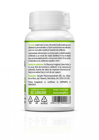 Chlorella BIO 450 mg ( natural pentru sustinerea sistemului cardiovascular, digestiv, nervos si imunitatii.) *60 cps [1]