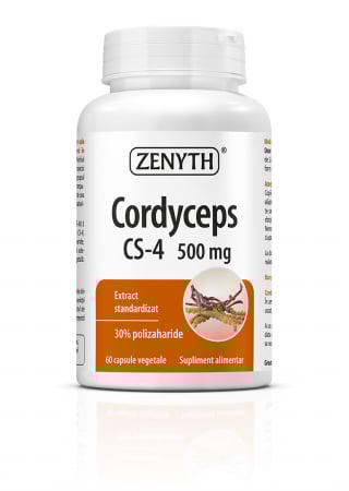 Anya és gyerek - Ciuperca CORDYCEPS CS-4, 60 capsule, antioxidant, tonic si de protejare a imunitatii, ZENYTH