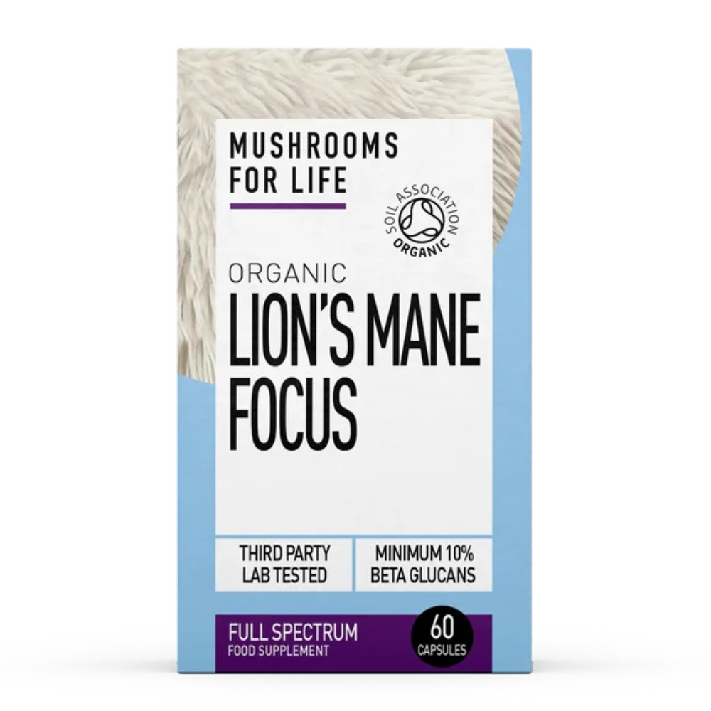 Suplimente Anxietate - LIONS MANE FOCUS Full Spectrum 1000mg * 60 cps(regenerare neuroni, memorare, focusare)