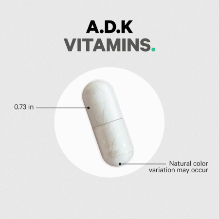 Codage Adk Vitamin Supplement, Formula Pentru O Piele Sanatoasa, Oase Puternice Si Sistem Imunitar Active, 180 Cps [5]