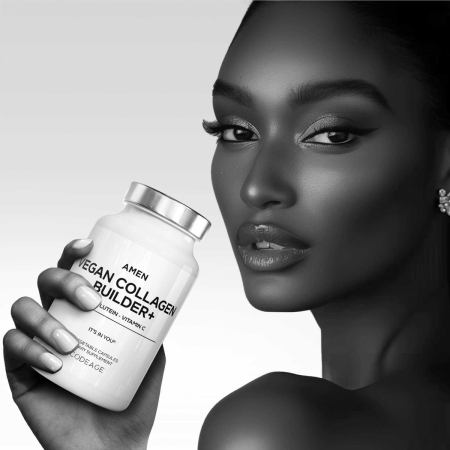 Codeage Amen Vegan Collagen Builder, Colagen Vegan Cu Biotina, Luteina Si Vitamina C, 30 Cps [8]