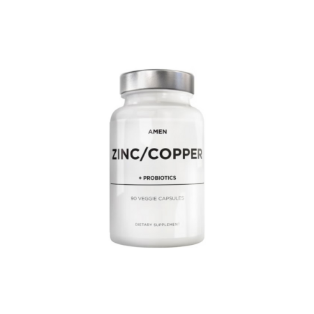 Codeage Amen Zinc/copper + Probiotics 2 Billion Cfu, Formula Pentru Echilibru Mineral Si Digestie Sanatoasa, 90 Cps [1]