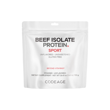 Afectiuni Frecvente - Codeage Beef Isolate Protein, Proteina Izolata Din Vita, Fara Aroma, 750 G