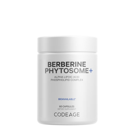Suplimente alimentare - Codeage Berberine Phytosome,formula Pentru Echilibru Glicemic Si Sustinerea Metabolismului Cu Berberina, 60 Cps