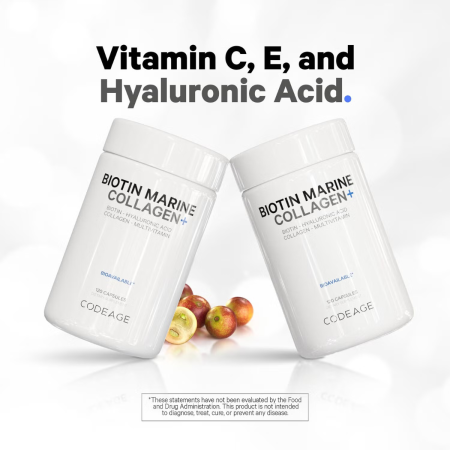 Codeage Biotin Marine Collagen+formula Completa Cu Colagen Marin Si Acid Hyaluronic, 120 Cps [7]