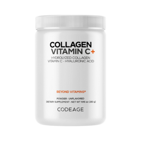 Afectiuni Frecvente - Codeage Collagen Vitamin C+, Colagen Hidrolizat Cu Vitamina C Si Acid Hialuronic, 283 G