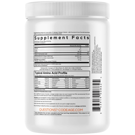 Codeage Collagen Vitamin C+, Colagen Hidrolizat Cu Vitamina C Si Acid Hialuronic, 283 G [2]