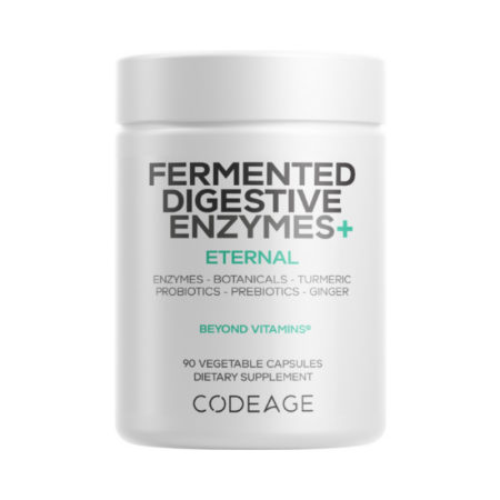 Afectiuni Frecvente - Codeage Fermented Digestive Enzymes With Probiotics & Prebiotics, Enzime Digestive Cu Probiotice Si Prebiotice Pentru Sustinerea Digestiei, 90 Cps