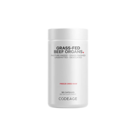 Codeage Grass-fed Beef Organs, Supliment Premium Cu Organe De Vite Hranite Cu Iarba, 180 Cps [1]