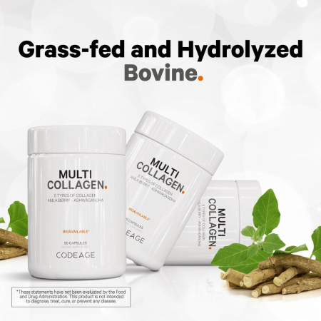 Codeage Hidrolyzed Multi Collagen, Colagen Hidrolizat, 90 Cps [5]
