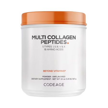 Afectiuni Frecvente - Codeage Hydrolyzed Multi Collagen - 5 Types Collagen Peptides, Colagen Hidrolizat Din 5 Surse Sub Forma De Peptide, Fara Aroma, 567 G