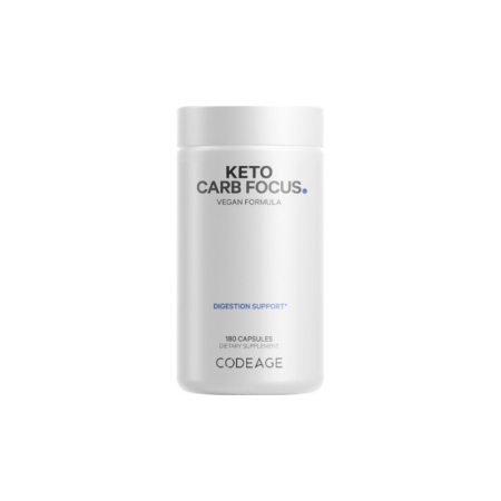 Suplimente alimentare - Codeage Keto Carb Focus, Formula Pentru Inhibarea Asimilarii De Carbohidrati, 180 Cps