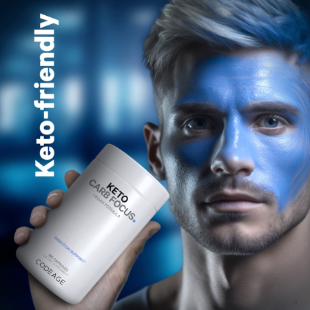 Codeage Keto Carb Focus, Formula Pentru Inhibarea Asimilarii De Carbohidrati, 180 Cps [7]