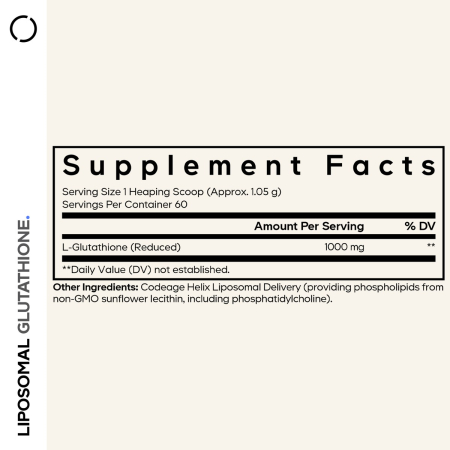 Codeage Liposomal Glutathione, Glutation Lipozomal Pudra 1000 Mg, 63g [9]