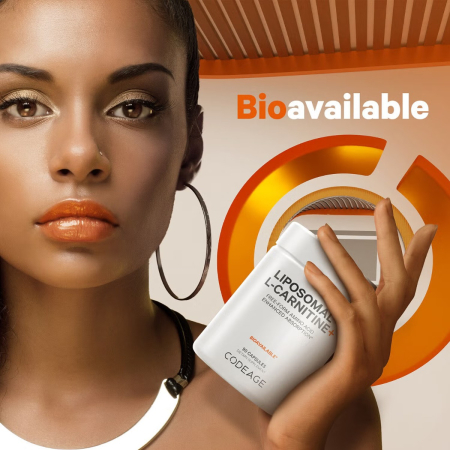Codeage Liposomal L-carnitine+ , L-carnitina Lipozomala Pentru Energie Celulara Si Suport Metabolic, 90 Cps [8]