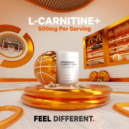 Codeage Liposomal L-carnitine+ , L-carnitina Lipozomala Pentru Energie Celulara Si Suport Metabolic, 90 Cps [5]