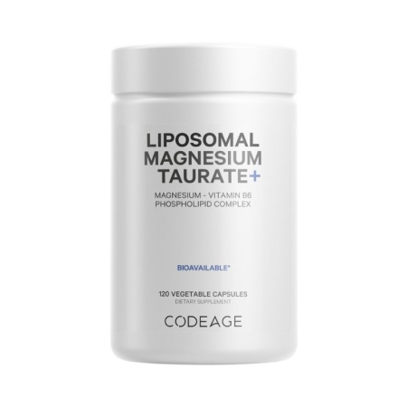 Afectiuni Frecvente - Codeage Liposomal Magnesium Taurate+, Magneziu Taurat Cu Tehnologie Liposomala Pentru Sanatatea Inimii Si Sistemului Nervos, 120 Cps