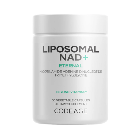 Energie & oboseală - Codeage Liposomal Nad+ Eternal, Nicotinamide Adenine Dinucleotide, Nad+ Liposomal Cu Betaina Tmg, 60 Cps