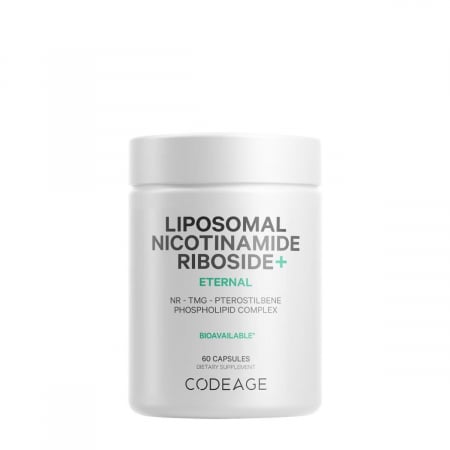 Capsule/comprimate/siropuri - Codeage Liposomal Nicotinamide Riboside+, Nr+ Nicotinamida Lipozomala Ribozida + Tmg Si Pterostilben, 60 Cps