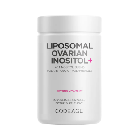 Afectiuni Frecvente - Codeage Liposomal Ovarian Inositol+, Myo-inozitol Ovarian Cu Coenzima Q10, 120 Cps