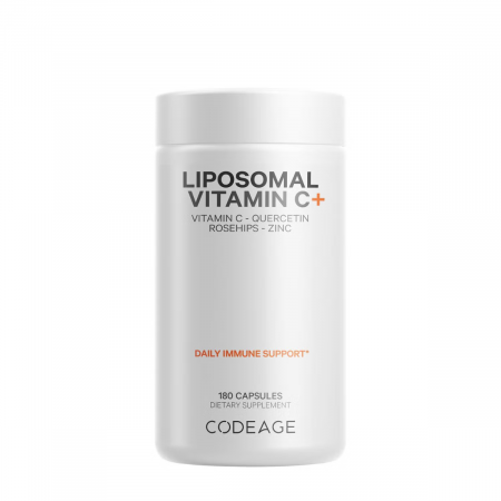 Capsule/comprimate/siropuri - Codeage Liposomal Vitamin C, Vitamina C Liposomala - Formula Avansata Pentru Absorbtie Superioara, 180 Cps