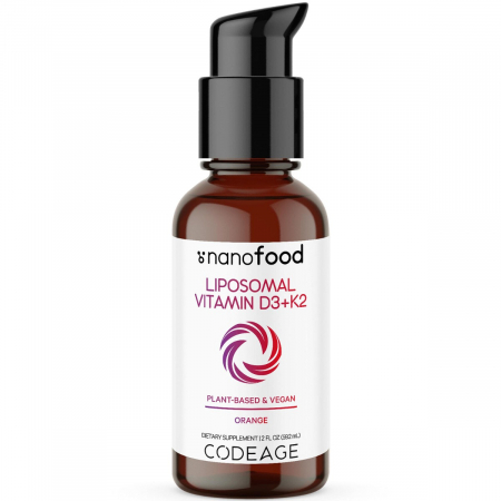 Capsule/comprimate/siropuri - Codeage Liposomal Vitamin D3+k2 Orange Flavor, Vitamina D3+k2 Lipozomala Cu Aroma De Portocala, Formula Avansata Pentru Absorbtie Superioara, 59.2 Ml