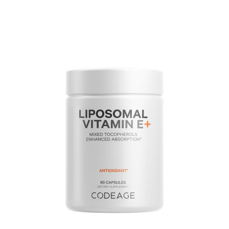 Suplimente alimentare - Codeage Liposomal Vitamin E, Vitamina E Liposomala, 90 Cps