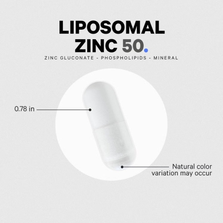 Codeage Liposomal Zinc 50+, Zinc Lipozomal 50+ Complex De Fosfolipide, 100 Cps [9]