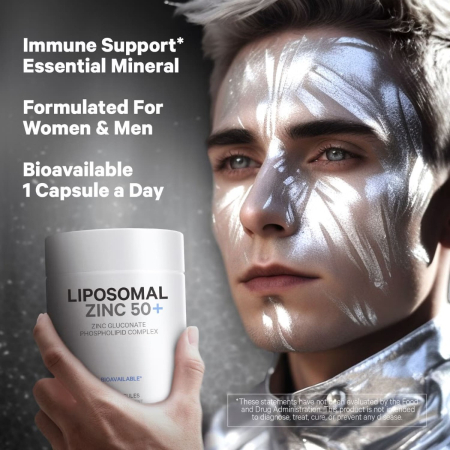 Codeage Liposomal Zinc 50+, Zinc Lipozomal 50+ Complex De Fosfolipide, 100 Cps [5]