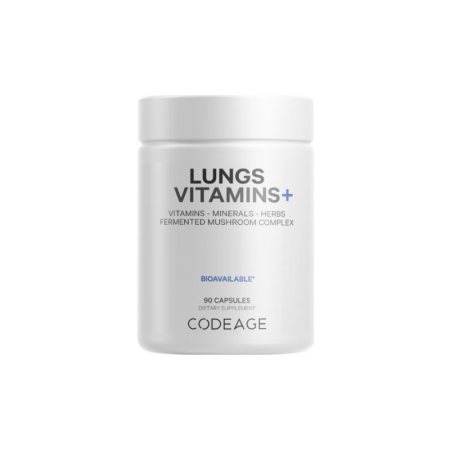 Suplimente alimentare - Codeage Lungs Vitamins, Formula Complexa Pentru Imbunatatirea Respiratiei, 90 Cps