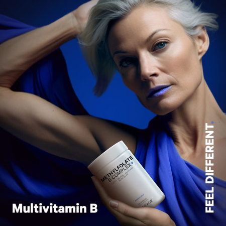 Codeage Methylfolate B Complex, Forma Bioactiva B Complex Pentru Energie, Metabolism Si Sanatate Celulara, 120 Cps [3]