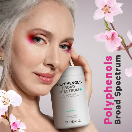 Codeage Polyphenols Broad Spectrum, Formula Pentru Protectie Celulara Si Vitalitate Zilnica, 120 Cps [8]