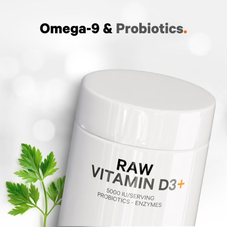 Codeage Raw Vitamin D3, Vitamina D3 (5000 Iu) Naturala Din Saccharomyces Cerevisiae, 60 Cps [5]