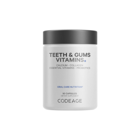 Afectiuni Frecvente - Codeage Teeth & Gums Vitamins, Daily Multivitamins & Minerals + Collagen, Complex De Vitamine, Minerale Si Colagen Pentru Dinti Si Gingii, 90 Cps