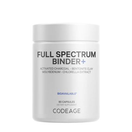 Suplimente alimentare - Codeage Universal Binder + Full Spectrum, Formula Pentru Eliminarea Toxinelor Si Sustinerea Microbiomului, 90 Cps
