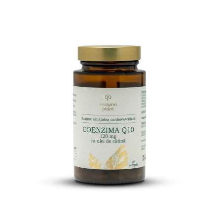 Coenzima Q10 - Coenzima Q10 cu ulei de cătină, 60 capsule moi - 120 mg Q10 per capsulă