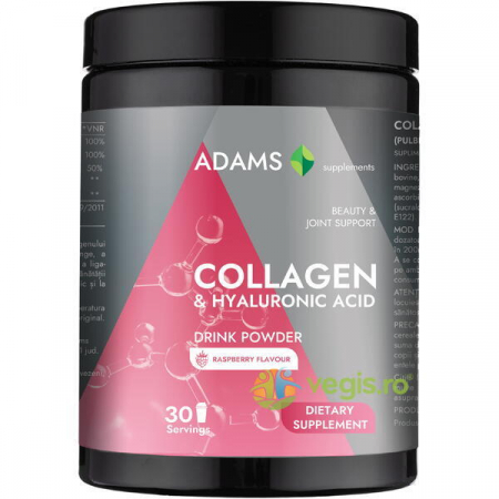 Suplimente alimentare - Colagen si Acid Hialuronic Pulbere Instant cu Aroma de Zmeura 600g