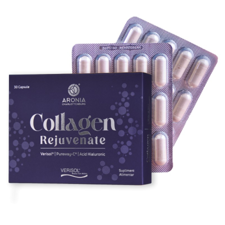 Capsule/comprimate/siropuri - Collagen Rejuvenate cu VERISOL®, Acid Hialuronic și PureWay-C® — 30 capsule