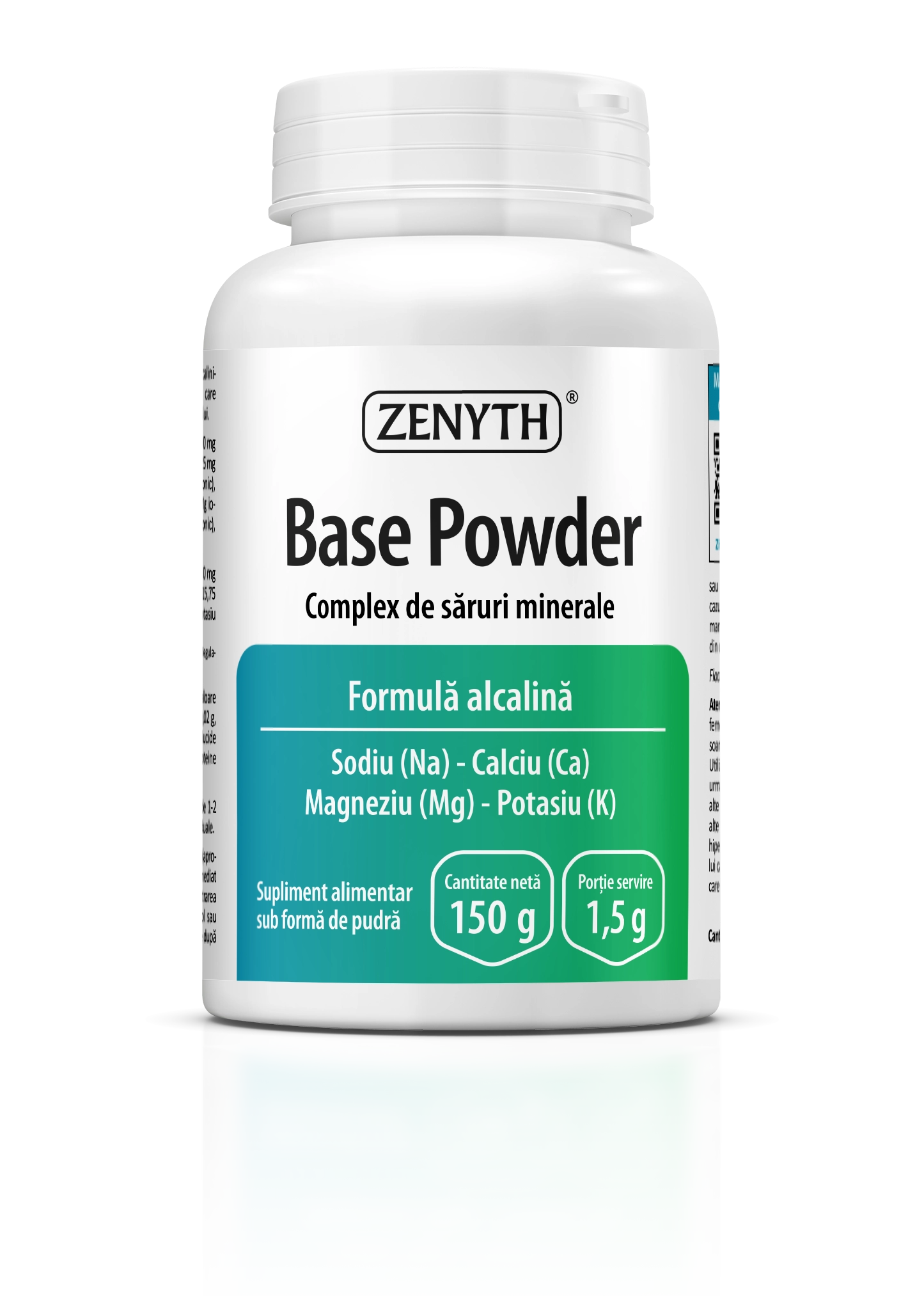 Pulberi organice - Complex de săruri minerale și electroliți Base Powder, 150 g pulbere