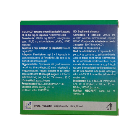 MYCELCAPS AHCC® 80 capsule [1]