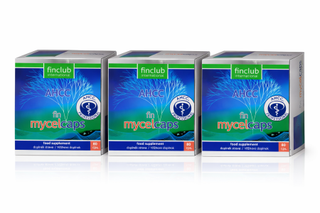 Pachete Promo - Compus brevetat AHCC | MYCELCAPS  x 3 (eliminare tulpini HPV,Imunomodulator puternic în Cancer) * 80cps
